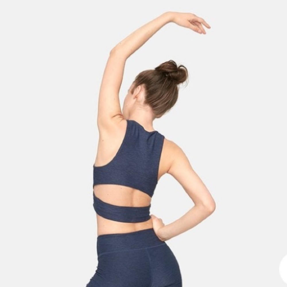 Outdoor Voices Slashback Crop Top - Midnight
